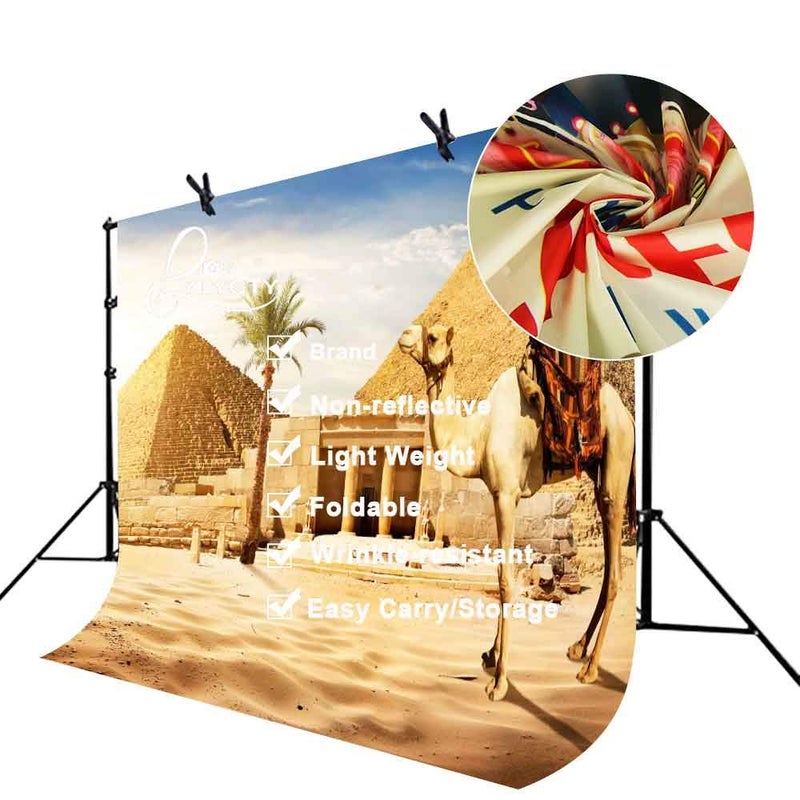 LYLYCTY خلفية هرمية قديمة الحضارة المصرية 7x5 قدم مع جمل لالتقاط الصور LYLYCTY - Image 4